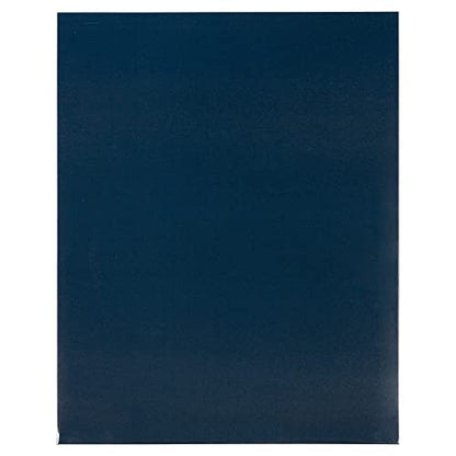 JAM PAPER Laminated Two Pocket Glossy School Folders - Letter Size - High Gloss Navy Blue - 6/Pack - color: Navy Blue, size: Pack of 6 Folders