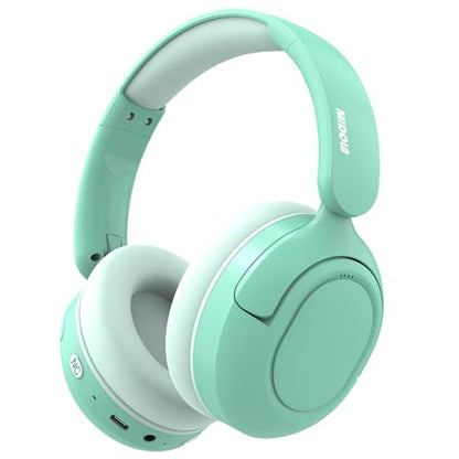 MIDOLA Kids Bluetooth Headphones Active Noise Cancelling Lightweight Wireless Headphone for Kid Volume Limited 85/94dB Foldable Over-Ear Headset with Mic,68 Hours Playtime,for Toddler Child Green - color: Mint Green