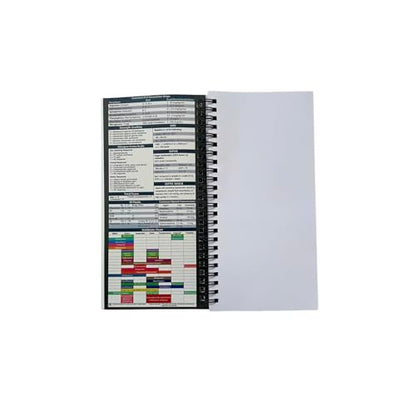 ICU Tall Notebook 2-Pack – Intensive Care Unit Rounding Templates for Medical Students, ICU Residents, NP, PA
