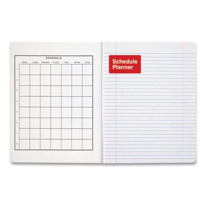 Universal Composition Book, College Rule, 9 3/4 x 7 1/2, White, 100 Sheets (UNV20940)