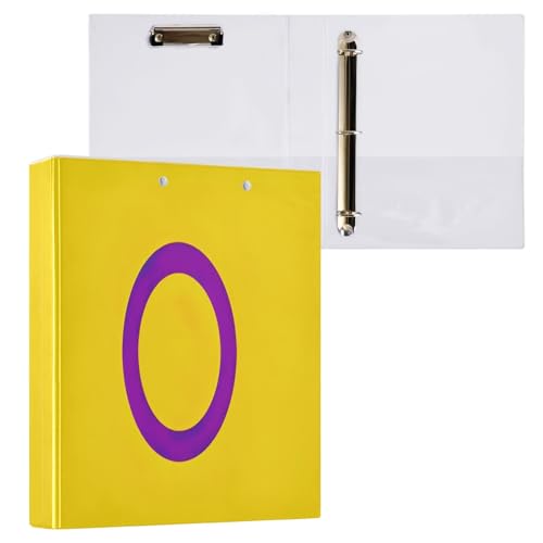 LGBT Pride Flag 3 Rings Binders 1-1/2 Inch, Versatile Binders with Anti-Slip Metal Clip Cute Binder Three Ring for Work School Office, 1 Pack - color: Lgbt Pride Flag, size: 1 Pack