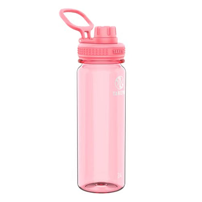 Takeya Tritan Sport Water Bottle with Spout Lid - BPA-Free & Dishwasher-Safe Water Bottle - Reusable Bottle with Lid Handle - Simple Leak-Proof Water Bottle - 24 oz, Flutter Pink - color: Flutter Pink, size: 24 Ounces