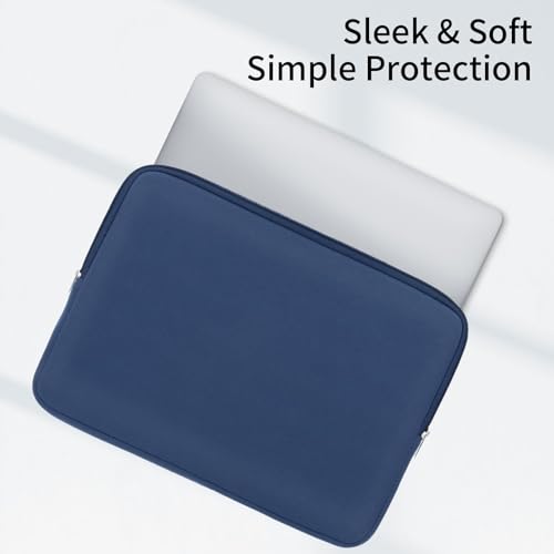RAINYEAR 13 Inch Laptop Sleeve Case with Accessories Pouch, Compatible with 13.3" MacBook Air/Pro M1 M2 M3 M4 M5 A3449 A3240 A3113 A2681 A2338 (Navy Blue,Upgraded Version) - color: Navy Blue(upgraded Version), size: 13"