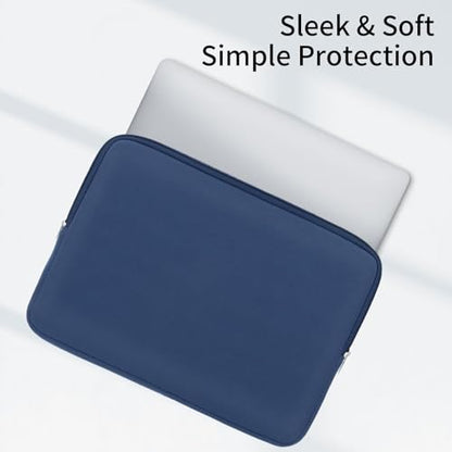 RAINYEAR 13 Inch Laptop Sleeve Case with Accessories Pouch, Compatible with 13.3" MacBook Air/Pro M1 M2 M3 M4 M5 A3449 A3240 A3113 A2681 A2338 (Navy Blue,Upgraded Version) - color: Navy Blue(upgraded Version), size: 13"
