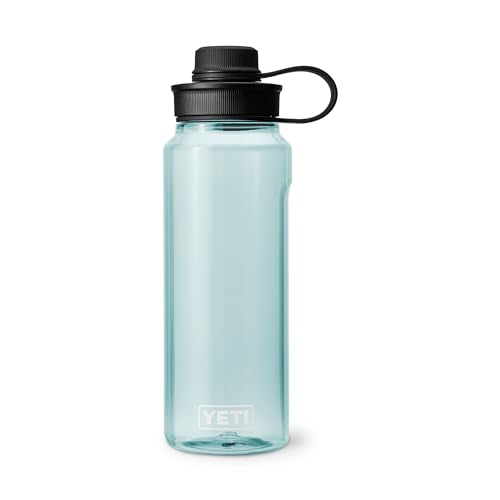 YETI Yonder Water Bottle with Yonder Tether Cap, Lightweight, Leakproof and BPA-Free - color: Seafoam, size: 34 Ounces