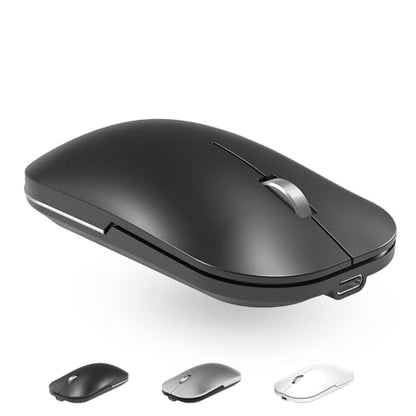 Bluetooth Wireless Mouse for MacBook/Windows/Android Tablet/iPad/Mac/Laptop/PC/Computer,Rechargeable Dual Mode(BT5.2 & 3.0 & 2.4G USB) Silent Mouse for Desktop/Notebook/Computer