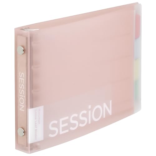 Maruman FM310A-38 Loose Leaf Binder Session Mini Size, 5 Holes, Sakura - color: Light Pink, size: ミニ