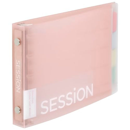 Maruman FM310A-38 Loose Leaf Binder Session Mini Size, 5 Holes, Sakura - color: Light Pink, size: ミニ