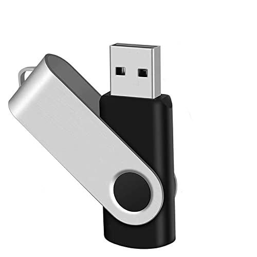 200Packs of 4GB Flash Drive Bulk EASTBULL FAT32 Thumb Drives Pack (Black) | Swivel & Metal USB2.0 Thumb Drive Pack 4G USB Drives Bulk with 200 Strings - size: 4GB, style: 200Pack