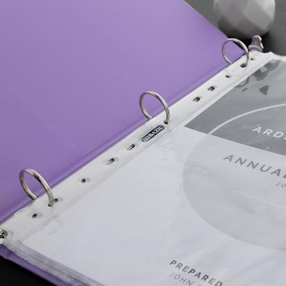 BAZIC Sheet Protectors Economy, Fit 8.5x11 Inch Paper, 11 Hole Clear Plastic Sleeves Ring Binder Sheets, Archival Safe (10/Pack), 1-Pack | letter size, economy weight top-loading sheet protectors, acid-free poly, Fit 3-ring binders, Clear front and back,