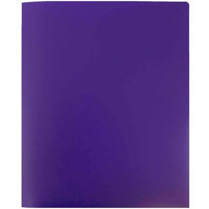 JAM PAPER Heavy Duty Plastic 2 Pocket Extra Tough School Folders - Purple - 3/Pack - color: Purple, size: 3 Per Pack