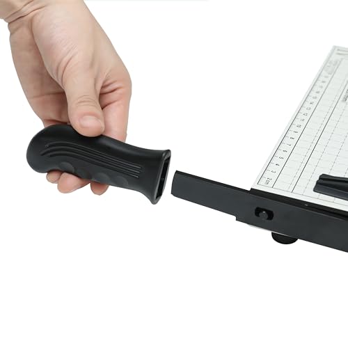 Precision Paper Cutter for A4/B5/A5/B6/B7, 10x13 inches, 70GSM Capacity, Metal Base - color: White