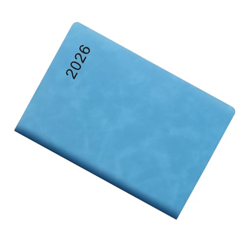 2026 Day Planner 2026 Leather Academic Journal Notebook with 360 Pages Lined for Men Women Daily Scheduling Planning Student Study Schedule Organiser - color: Blue