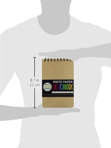 OOLY DIY Cover Small Sketchbook, 5 x 7.5 Inches, White Paper Sketchbook, Drawing Book for Kids, Artists Drawing Pad for Gel Pens - color: White Paper, style: Small (5"x7.5")