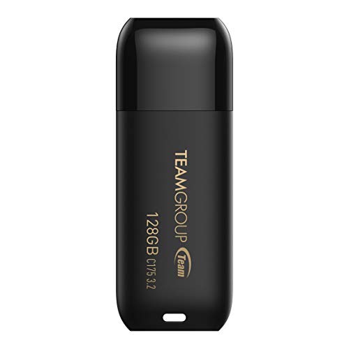 TEAMGROUP C175 128GB USB 3.2 Gen1 (USB 3.1/3.0) Read 100MB/s Flash Thumb Drive, Memory Stick Compatible with Computer/Laptop Matte Black TC1753128GB01 - size: 128GB