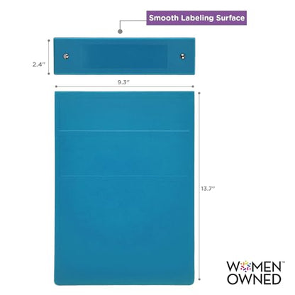Carstens 2-Inch Heavy Duty 3-Ring Binder - Top Opening, Pool Blue, Durable Plastic, No-Gap Rings, Waterproof Cover, No Pockets, Holds 300 US Letter Sheets, BPA-Free, Made in USA (5878-3R), Case of 16 - color: Blue, size: Case of 16