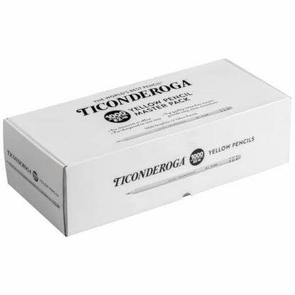 Ticonderoga Wood-Cased Pencils, Pre-Sharpened, 1000/Box, 1 Box | 2 HB Soft, Yellow, X13100 - size: 1 Count (Pack of 1000)