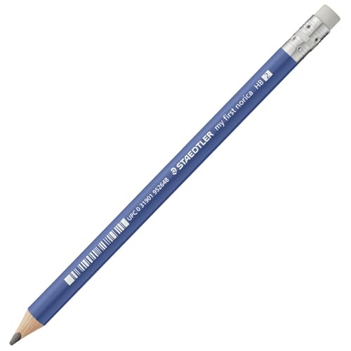 STAEDTLER My First Norica Triangular Learner's Pencil, #2 HB, 12 Count, Easy-Grip 3-Sided Design for Beginning Writers, Pre-Sharpened Pencils