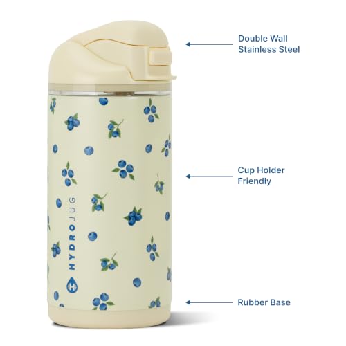 HydroJug Ease2o 14oz Kids Water Bottle with Straw & Chug Lid, Freshly Pick'd - color: Freshly Pick'd