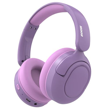 MIDOLA Kids Bluetooth Headphones Active Noise Cancelling Lightweight Wireless Headphone for Kid Volume Limited 85/94dB Foldable Over-Ear with Mic,68 Hours Playtime,for Toddler Child Lavender Purple - color: Lavender Purple