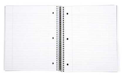 Mintra Office Durable Spiral Notebooks, 5 Subject (Black, College Ruled 1pk) - color: Black, size: College Ruled 1pk