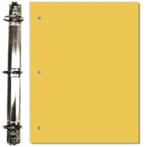 Copy Printing and Writing Colored Paper, 20 Pound - 75 Gsm, 3 Hole Punch, 500 Sheets per Ream. (Gold) - color: Gold