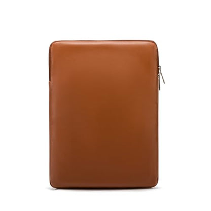 Kinmac 360° Protective Vertical Laptop Sleeve Case Cover Bag (Coffee Flower PU, 13.5 inch-14 inch) - color: Coffee Flower PU, size: 13.5 inch-14 inch