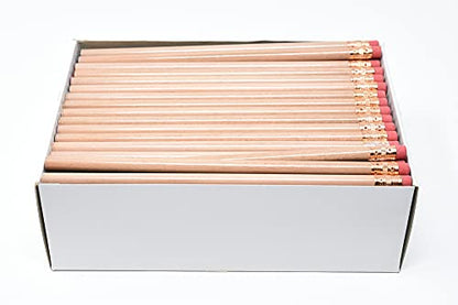 Pencil Guy Blank Round Pencils Natural | 144 to a box, Not Sharpened - color: Natural, size: 1 Count (Pack of 144), style: Not Sharpened