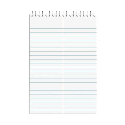 STAPLES Steno Pads, 6” x 9”, Gregg Ruled, White, 80 Sheets/Pad, 24/Carton - size: 24 Pack, style: White Paper