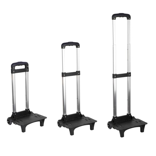 Menolana Backpack Trolley Hand Cart Telescopic Rod Collapsible Portable Foldable 2 Wheels Compact Wheeled Cart Luggage Cart for Kids