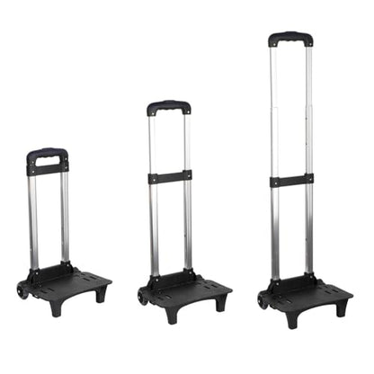 Menolana Backpack Trolley Hand Cart Telescopic Rod Collapsible Portable Foldable 2 Wheels Compact Wheeled Cart Luggage Cart for Kids