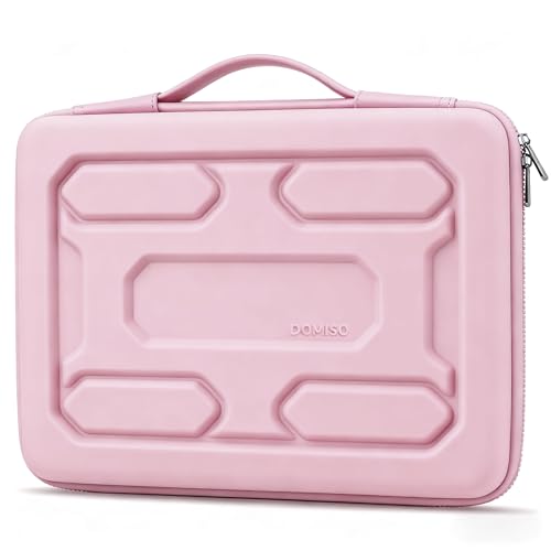 DOMISO 17 inch Laptop Sleeve with Handle Shockproof Waterproof EVA Protective Case for 17.3" ZBook Fury 17.3 G8/MSI GS73VR Stealth Pro/HP Envy 17/LG Gram 17"/ROG Strix GL702VS, Pink - color: Pink, size: 17.3 inch