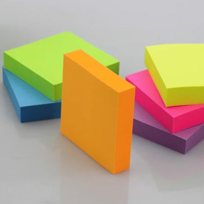 Early Buy Sticky Notes 2x2in, 6 Bright Colors, 12 Pads, 100 Sheets/Pad | 12 pads of self-stick notes, 100 sheets per pad, repositionable adhesive, ideal for daily reminders and office use - color: 6 Bright Color 2x2 in 12pads