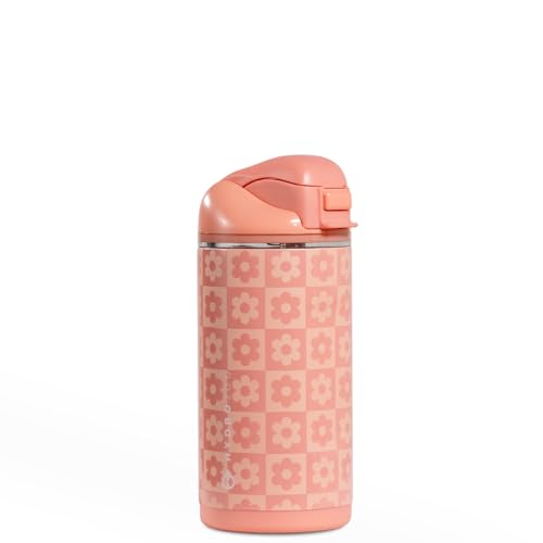 HydroJug Ease2o 14oz Kids Water Bottle with Straw & Chug Lid, Daisy Checkers - color: Daisy Checkers