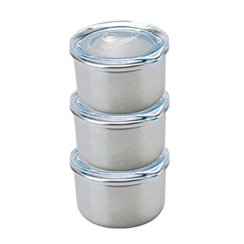 Smash Stainless Steel Mini Dressing/Sauce Pots, Blue, 60 ml Capacity (Pack of 3) - color: Blue, size: 3 x 60 ml (2 fl oz)