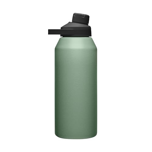 CamelBak Chute Mag Vacuum Insulated Stainless Steel Water Bottle, Magnetic Leak‑Resistant Cap for Everyday Hydration - color: Moss, size: 40 Ounces
