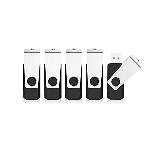 KEXIN 128GB Flash Drive 5 Pack USB 2.0 Thumb Drive USB Drive Memory Stick, Black - size: 128 GB USB 2.0, style: 5 Pack
