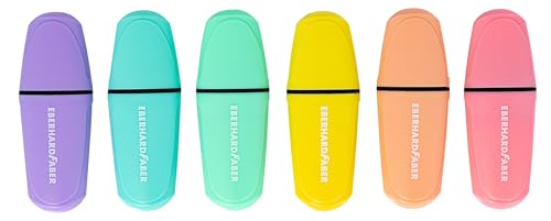 Eberhard Faber Pastel Mini Highlighters - Box, Set of 6