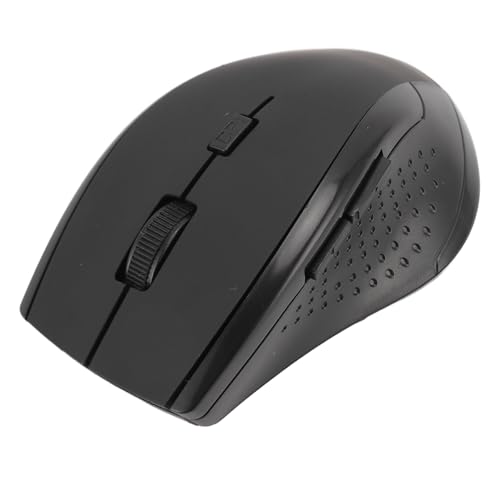 2.4G Mouse, Compact Laptop Mouse for Computer (Black) - color: Black