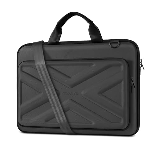 MOSISO Laptop Bag for Men,15-16 inch Computer Bag Compatible with MacBook Air 15 inch/Pro 16 inch, HP, Dell, Lenovo, Asus, Acer, Hard Shell Laptop Case with Front Pocket&Shoulder Strap, Slate Gray - color: Slate Gray, size: 16 inch