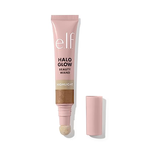 e.l.f. Halo Glow Highlight Beauty Wand, Liquid Highlighter Wand For Luminous, Glowing Skin, Buildable Formula, Vegan & Cruelty-free, Liquid Gold - color: Liquid Gold