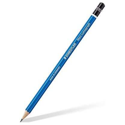 STAEDTLER Mars Lumograph 2B Graphite Art Drawing Pencil, 6 Pencils - style: 2B