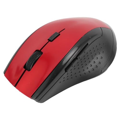 2.4G Mouse, Compact Laptop Mouse for Computer, Red, Modern - color: Red