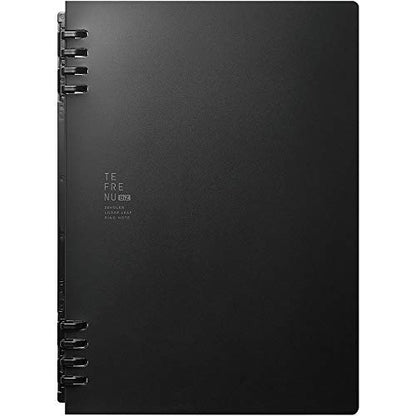 Kingjim 9854TEB Ring Notebook, Tefline Biz, A5 - size: A5, style: Black