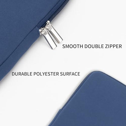 RAINYEAR 13 Inch Laptop Sleeve Compatible with 13.3" MacBook Air/Pro M1 M2 M3 M4 M5 A3449 A3240 A3113 A2681 A2338 Carrying Protective Cover Soft Case (Navy Blue,Upgraded Version) - color: Navy Blue(upgraded Version), size: 13"
