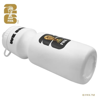 Official FIFA World Cup 2026 Edition 24oz Refillable Squeeze Water Bottle | BPA-Free, Reusable, Pull-Top Cap, Designed for Everyday Use - color: White