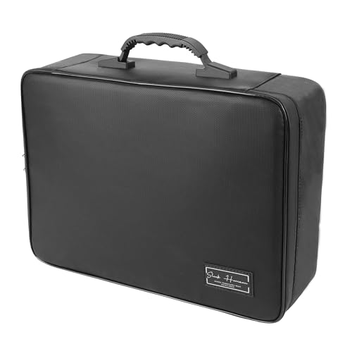 Fireproof Document Organizer Bag with Lock – Waterproof File Folder with 13 Labeled Pockets for Secure Document Storage for Home, Office & Travel