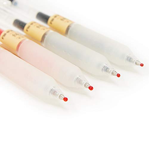 czxwyst X97 Retractable Gel Ink Pens 0.5mm Fine Point (Red Color 12-Pack) - color: Red Color 12-Pack