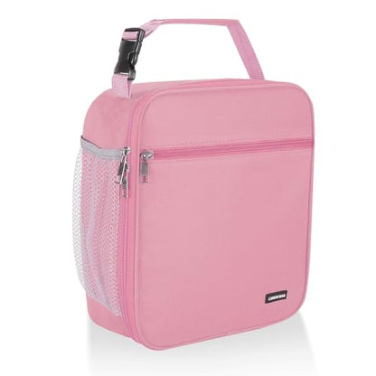 Lovoeo Lunch box Lunch bag for men women Insulated Lunchbox Lunch bags for Work Picnic Travel (Pink) - color: Pink