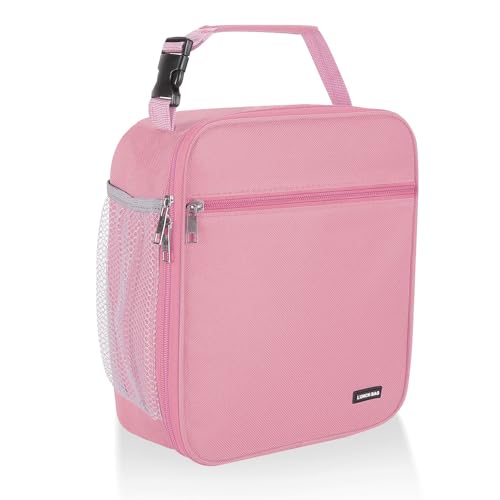 Lovoeo Lunch box Lunch bag for men women Insulated Lunchbox Lunch bags for Work Picnic Travel (Pink) - color: Pink